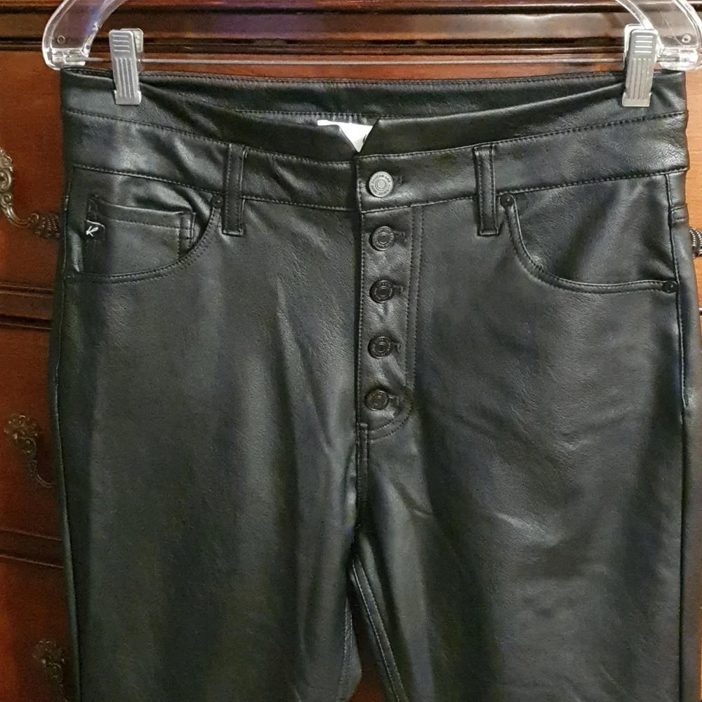 KanCan Janet High Rise Faux Leather Ankle Skinny Pants sz 13/30 - Picture 3 of 8